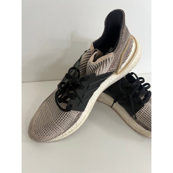 Adidas UltraBoost 19 Raw Sand Core Black Grey Sneaker Shoes Men\'s Size 12.5 main image 8